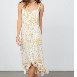 Rails Mid-Length White Dress with Floral Print